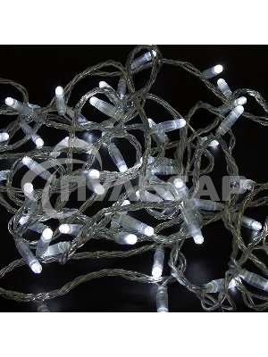 Гирлянда Neon-night Нить 10м, с эффектом мерцания, прозрачный ПВХ, 24В, белый