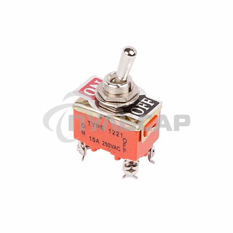 Тумблер 250V 15А (4c) ON-OFF двухполюсный(KN-201)Rexant (в упак. 1шт.)
