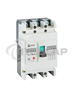 Выключатель автоматический 3п ВА-99М 100/80А 20кА Basic EKF mccb99-100-80m