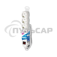 Удлинитель 5х3м с заземл. 16А IP20 ПВС 3х1 с выкл. Космос YKsm3m-5g-Z-V(K) Удлинитель 5х3м с заземл. 16А IP20 ПВС 3х1 с выкл. Космос YKsm3m-5g-Z-V(K)