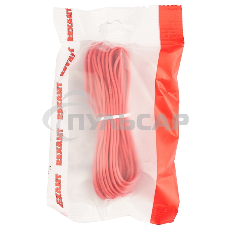 Провод автомобильный ПГВА/ПВАМ Rexant 1х0,50 мм красный, мини-бухта 10 метров