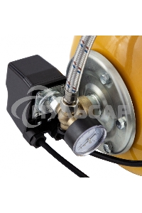 Насосная станция PS1000X, 1000 Вт, 3500 л/ч, ресивер 24 л, подъем 44 м, нержавейка Denzel