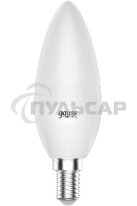Лампа светодиодная Gauss Elementary 6Вт свеча 2700К тепл. белый. E14 420лм 180-240В ПРОМО (уп.3шт)
