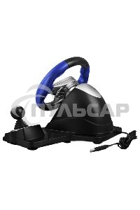 Руль черный Sven GC-W600 (виброотдача, педали, джойстик, 12 кн., USB)