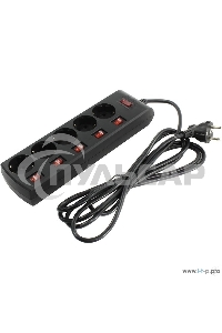 Сетевой фильтр Sven SF-05PL 3,0 м (5 розеток) черный 