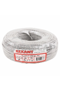 Кабель UTP Rexant 4PR 24AWG, CU (медь), CAT5e, 100 МГц, PVC, серый, бухта 100 м