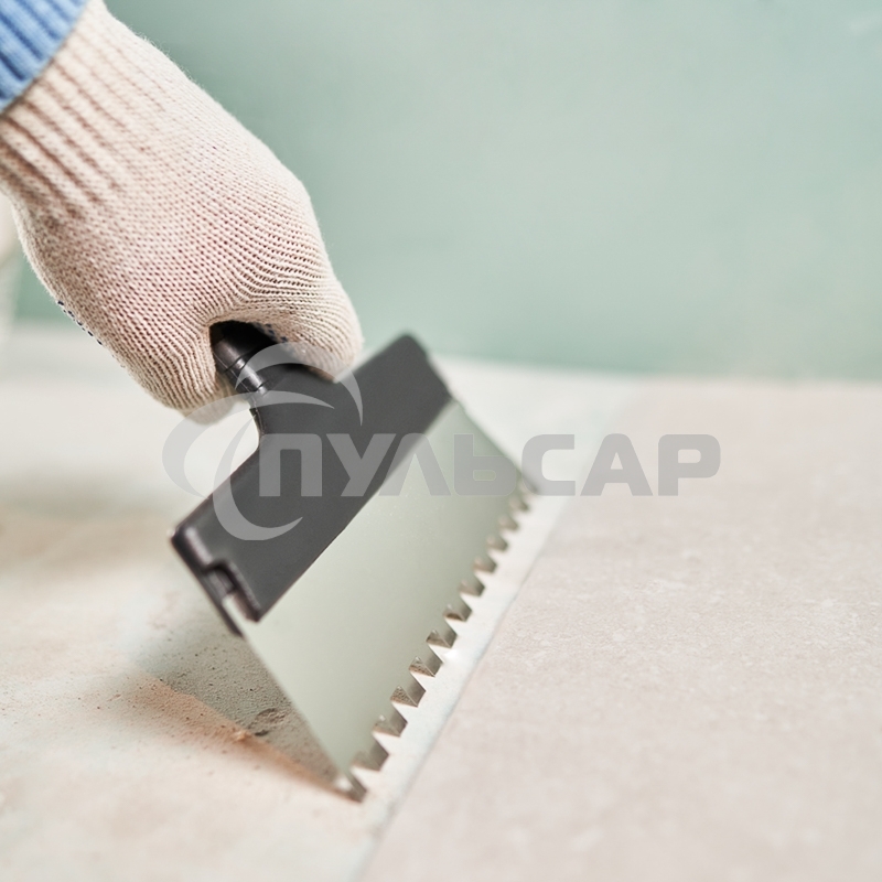 Шпатель фасадный REXANT 250 мм зуб 10х10 нержавеющая сталь, пластмассовая ручка