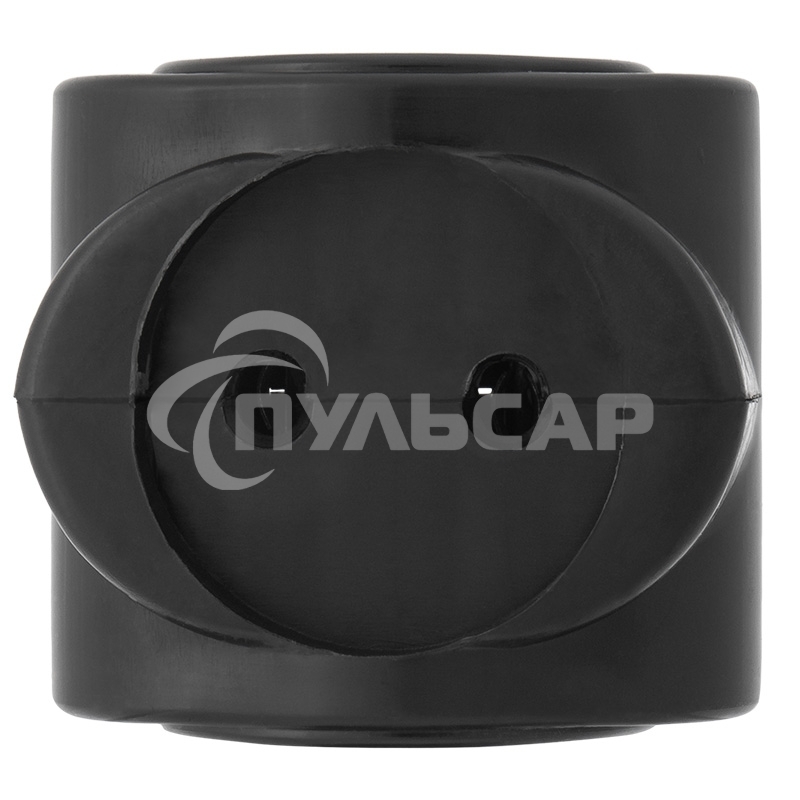 Тройник электрический биметалл 220 В 6 А черный Rexant