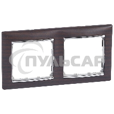 Рамка 2п гор ТемнДер/Сереб VLN Рамка 2п гор ТемнДер/Сереб VLN