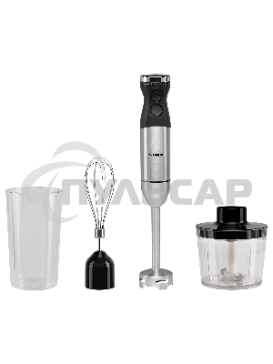 Блендер погружной Hyundai HYB-H3824 800Вт серебристый/черный