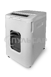 Уничтожитель документов ГЕЛЕОС АП55-5, DIN P-5 (5 ур-нь секр.), фрагмент 1,9х12мм, АВТОПОДАЧА 400 лист (70г/м2), пл.карты/скрепки/скобы, 55 литров