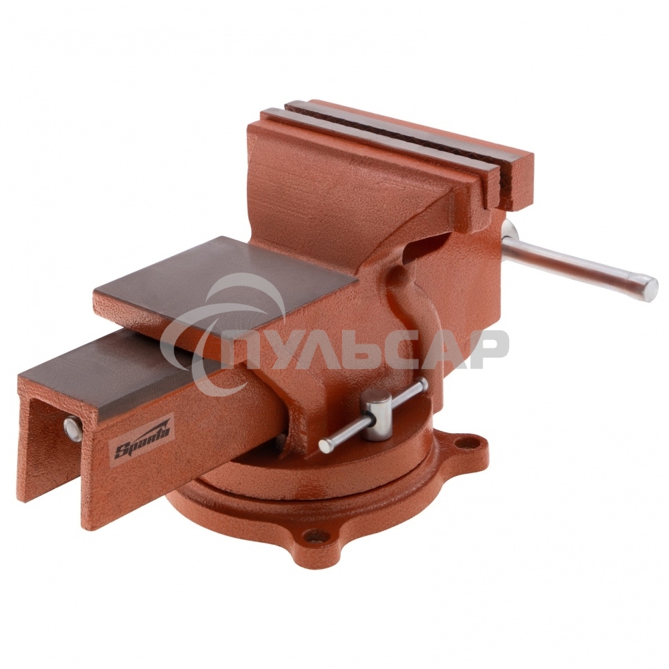 Тиски SPARTA 186275 слесарные 150мм поворотные с наковальней