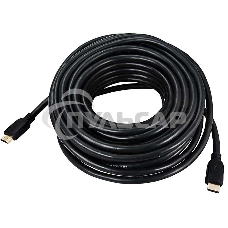 Кабель Proconnect (17-6210-6) Шнур HDMI - HDMI gold 20М с фильтрами (PE bag)