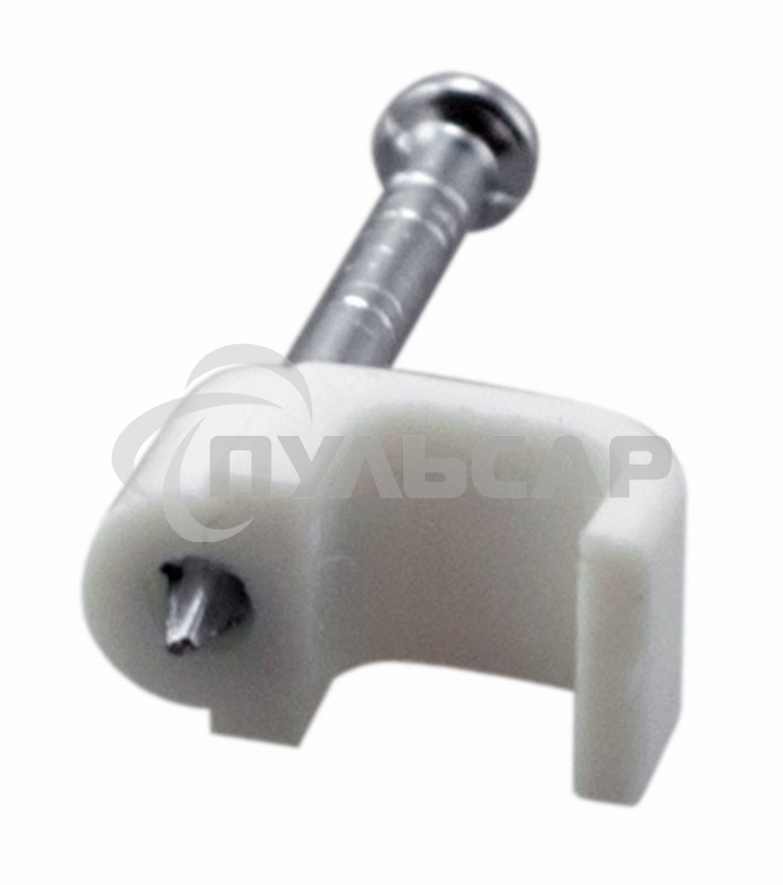 Крепеж кабеля плоский 6 х 4 мм, белый (упак. 50 шт) Rexant