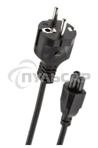 Кабель питания для ноутбуков Telecom 1.8m, 3-pin, с заземлением, 220V (Европейский стандарт)