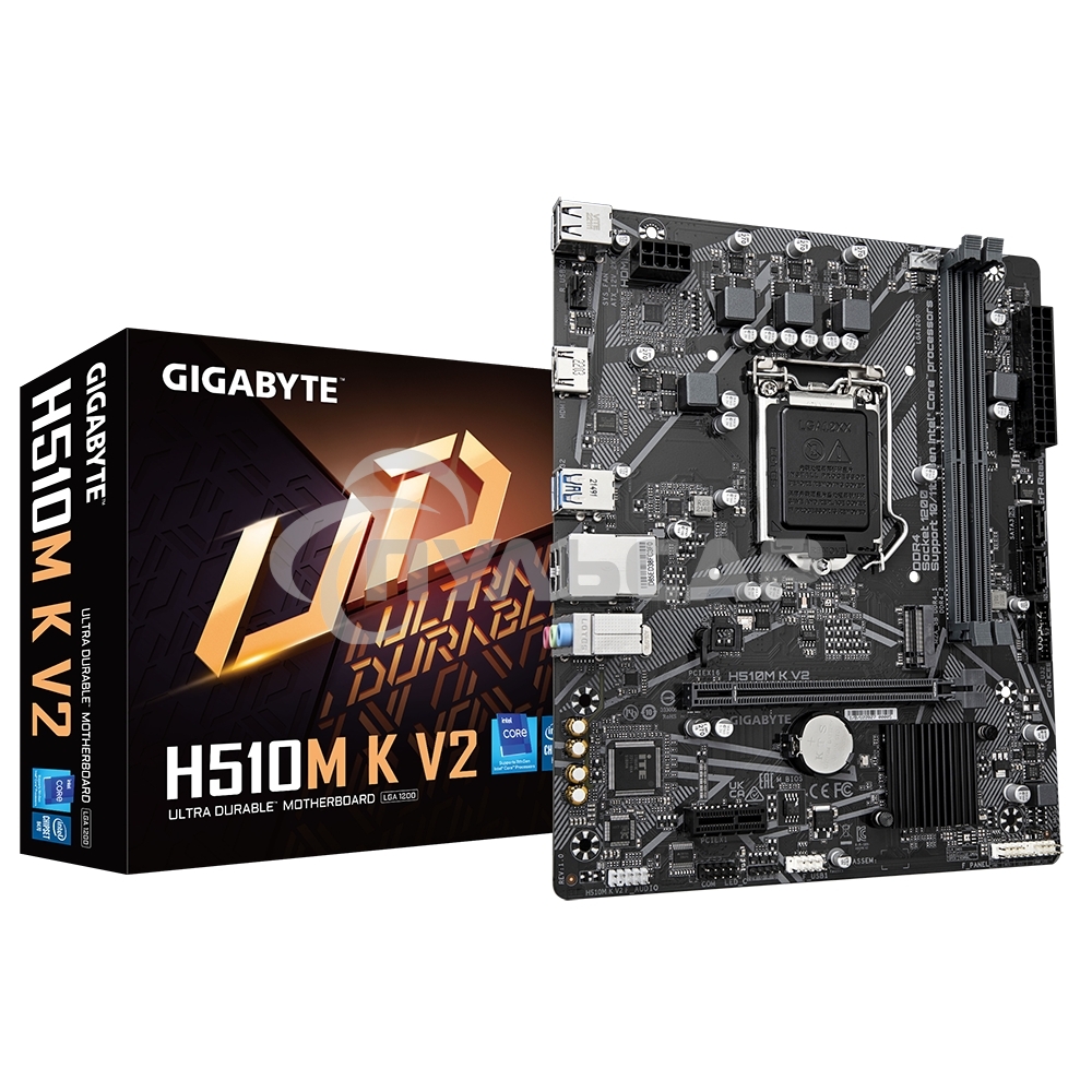 Материнская плата Gigabyte H510M K V2 (rev. 2.0), LGA 1200, Intel Q470, 2xDDR4, 2xSATA, 1xM.2, 1xPCIe 3.0 x16, 1xPCIe 3.0 x1, 1xHDMI, 1x 1Gb LAN, 2xUSB 3.2 Gen 1, 4xUSB 2.0, 3x3.5 мм, 7.1, Micro ATX