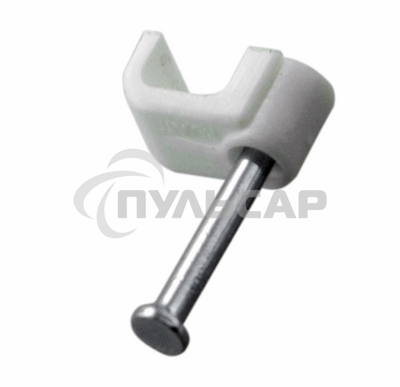 Крепеж кабеля плоский 6 х 4 мм, белый (упак. 50 шт) Rexant