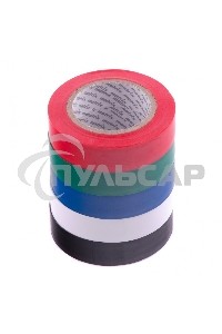 Набор изолент Matrix ПВХ цветных 15ммх10м, 5шт/уп, 150мкм