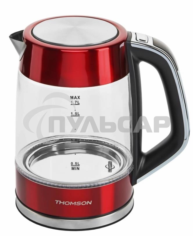 Чайник электрический Thomson K20ES-2001 GLASS 1.7L RED