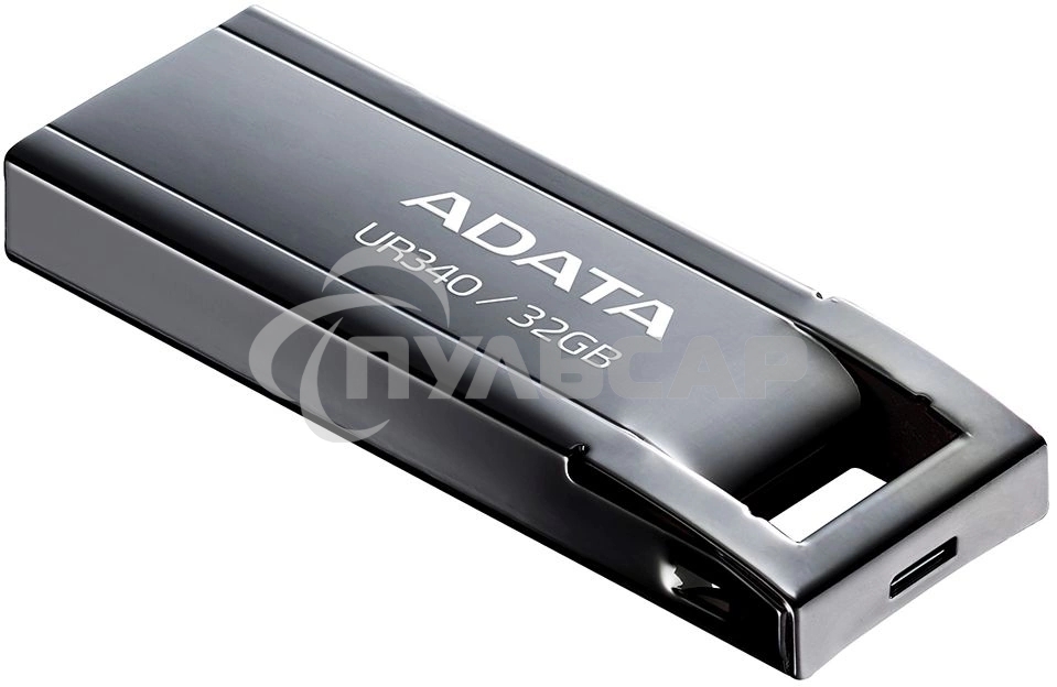 Флешка USB ADATA UR340 (AROY-UR340-32 GbK), 32 Gb, USB 3.2, R/W 100/30, черный