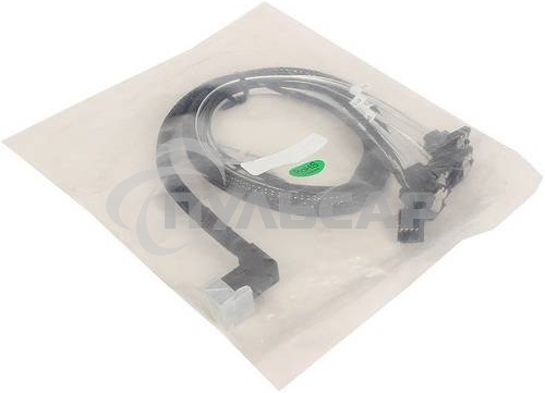 Кабель ACD-RA8643-RASATASB-08M, Internal SFF8643(угловой) -to- 4*SATA(угловой)+SB ( HDmSAS RightAngle -to- 4*SATA RightAngle +SideBand ) 75см (аналог 2279900-R) (6705171)