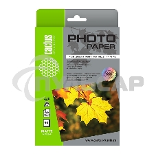 Фотобумага Cactus CS-MA623050 A6/230г/м2/50л./белый матовое для струйной печати