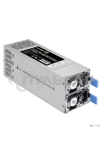 Блок питания серверный 2U Redundant 2x800W ExeGate EX292322RUS Industrial-RTS800 (APFC, КПД 94% (80 PLUS Platinum), 4 см fan, 24pin, 2x(4+4)pin, 2PCIe, 2SATA, 6IDE, Cable Management)