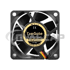 Вентилятор для корпуса ExeGate ExtraPower EP06025B3P черный, 60 мм, 4500 об/мин, 31 дБ, 3 pin
