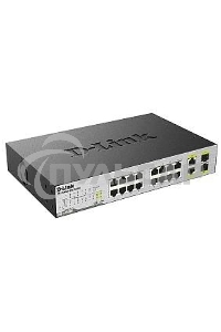 Сетевое оборудование D-Link DES-1018MP/A1A Коммутатор с 16 портами 10/100BASE-TX с поддержкой PoE +2 комбо-порта 10/100/1000BASE-T/SFP