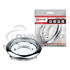 Светильник светодиодный GX53R-standard RC GX53 230В встраив. точечный метал. хром. IN HOME 4690612008424