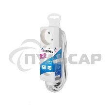 Удлинитель Космос 3х1.5м без заземл. 16А IP20 ПВС 2х1 Удлинитель Космос 3х1.5м без заземл. 16А IP20 ПВС 2х1