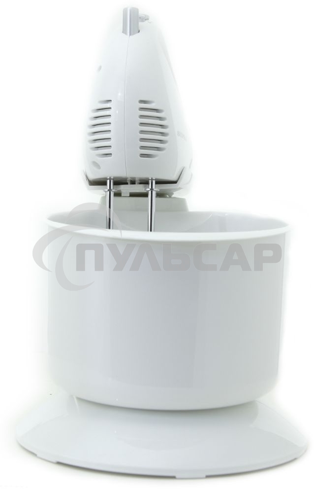 Миксер SUPRA MXS-530 с чашей. 500 Вт. Режим Турбо. 5 скоростей. Две насадки: для взбивания яиц и крема и для замеса тяжелого теста. белый