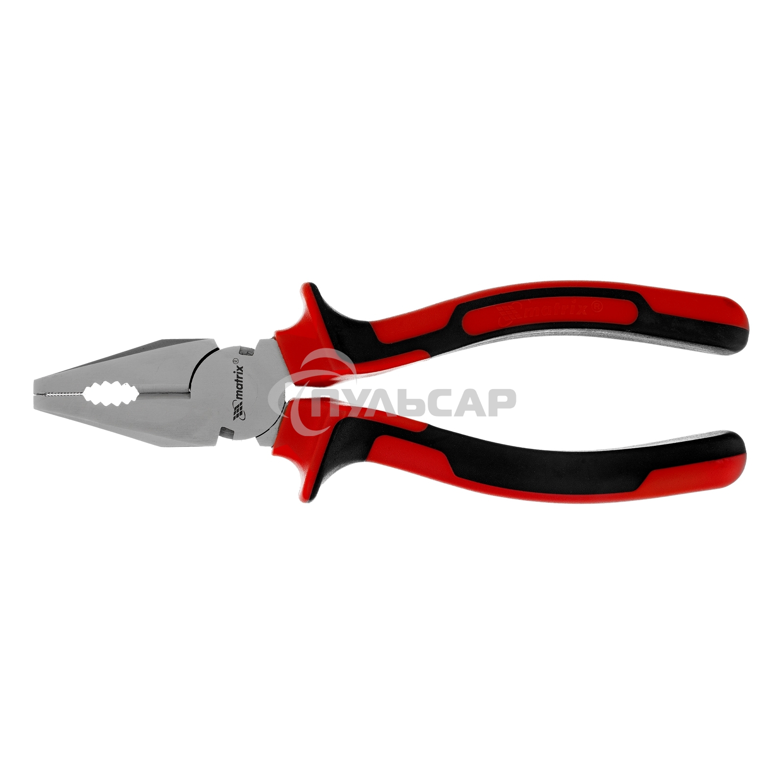 Плоскогубцы Matrix NICKEL, 180 мм, никелированные, двухкомпонентные рукоятки