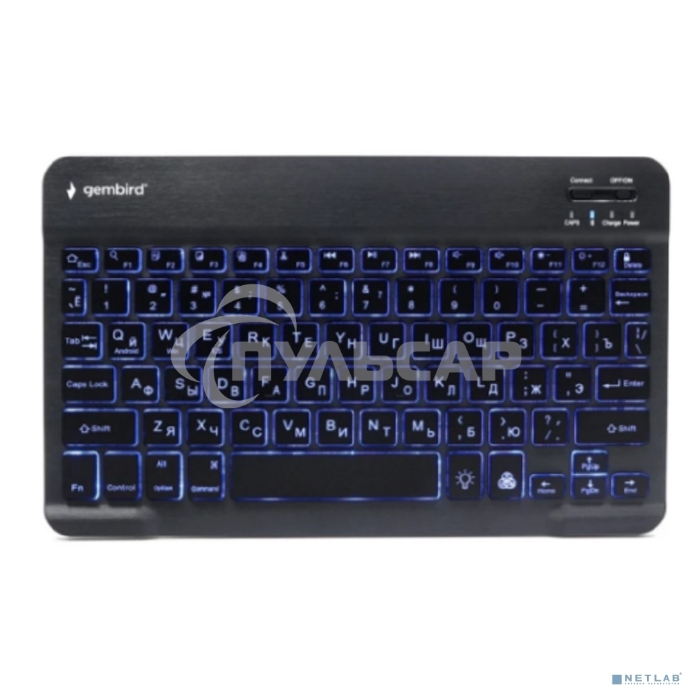 Клавиатура беспроводная Gembird KBW-4N, 78 кл., Bluetooth, ножн.тип клавиш, ультратонкая