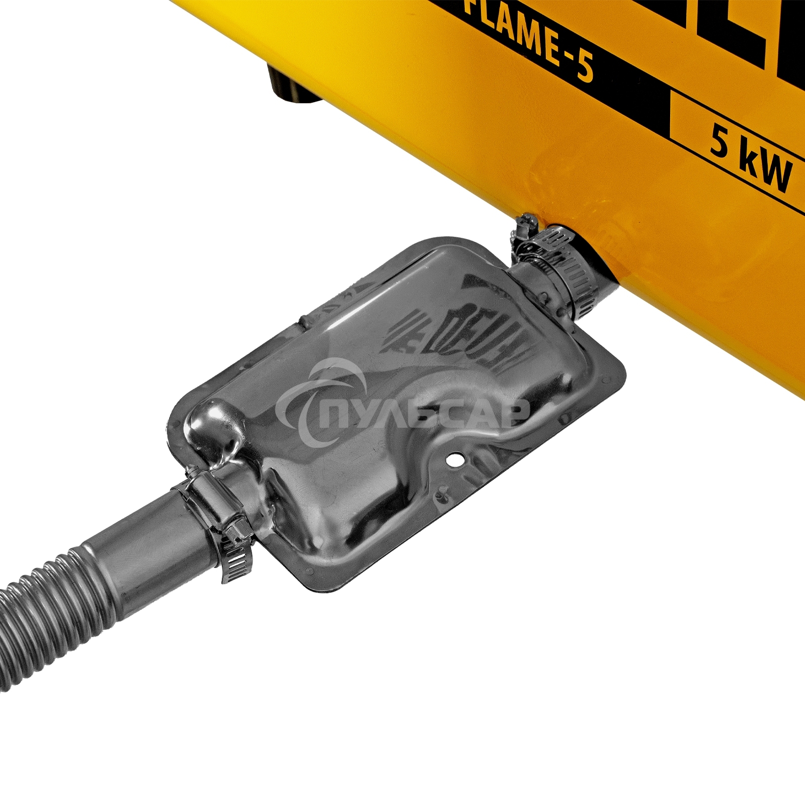 Дизельная тепловая портативная пушка Denzel Flame-5, 5кВт, 300м3/ч, непр.наг., циф. терм.