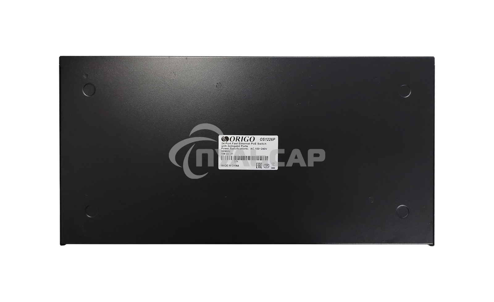 Неуправляемый PoE-коммутатор ORIGO OS1226P/285W/A1A 24x100Base-TX PoE+, 2x1000Base-T, PoE-бюджет 285 Вт, корпус металл