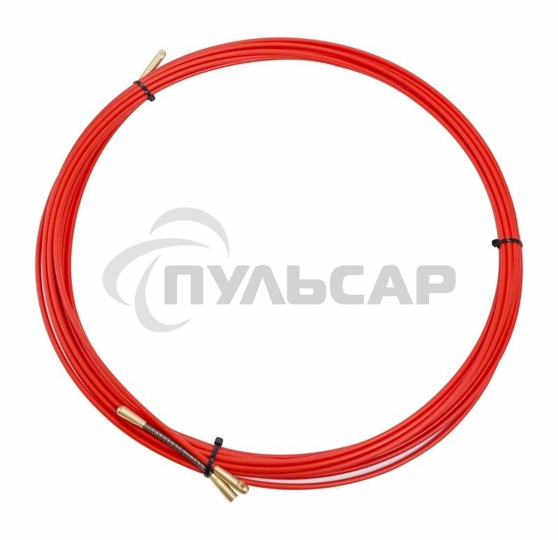 Протяжка кабельная Rexant (мини УЗК в бухте), стеклопруток, d=3,5 мм 10 м, красная
