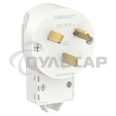 Вилка силовая СП BLANCA 2P+N 32А 250В белый SchE BLNSV003231