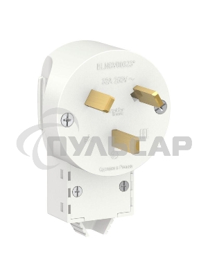 Вилка силовая СП BLANCA 2P+N 32А 250В белый SchE BLNSV003231