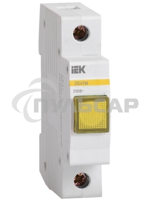 Лампа сигнальная ЛС-47М жел. ИЭК MLS20-230-K05