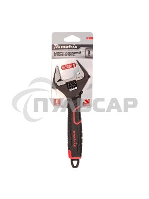 Ключ разводной Matrix, тонкие губки, фосфатированный, 2-х комп рукоятка, 200 мм, PRO