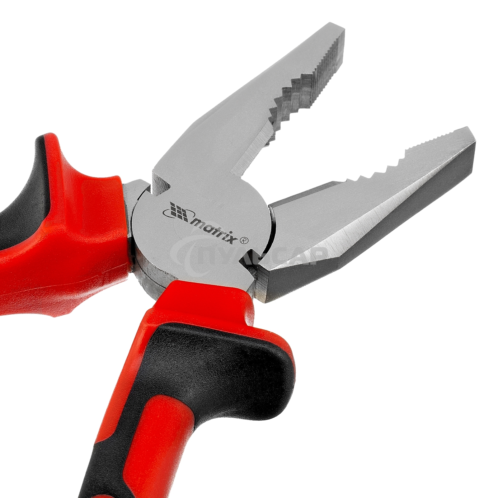 Плоскогубцы Matrix NICKEL, 180 мм, никелированные, двухкомпонентные рукоятки