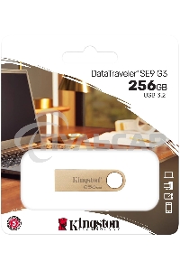 Флешка USB Kingston 256 Gb DataTraveler SE9 DTSE9G3/256 Gb USB 3.0 серебристый