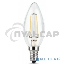 Лампа светодиодная Gauss LED Filament Свеча E14 7W 550lm 2700К 1/10/50