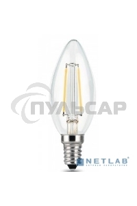 Лампа светодиодная Gauss LED Filament Свеча E14 7W 550lm 2700К 1/10/50