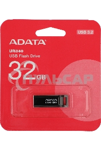 Флешка USB ADATA UR340 (AROY-UR340-32 GbK), 32 Gb, USB 3.2, R/W 100/30, черный