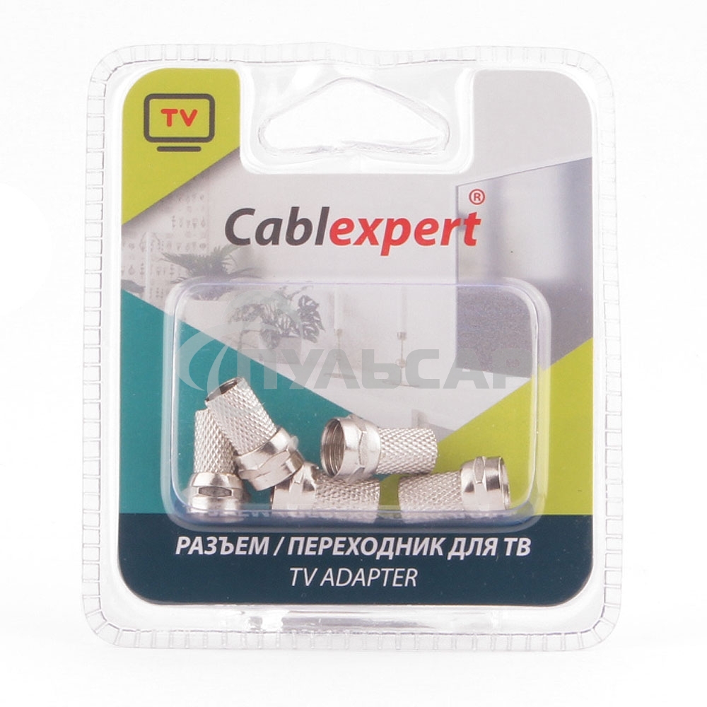 Коннектор Cablexpert F SPL6-01, 18мм, для кабеля RG6, 5шт