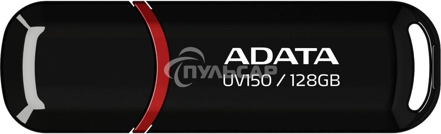 Флешка USB ADATA UV150 (AUV150-128G-RBK), 128Gb, USB 3.0, R/W 100/30, черный