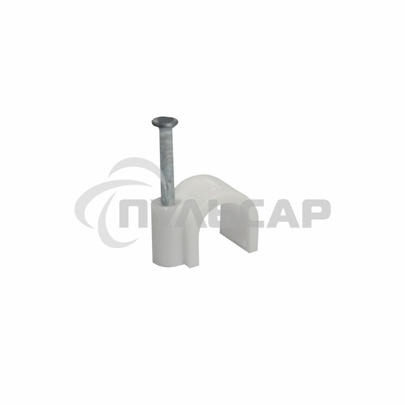 Крепеж кабеля круглый 9 мм, белый (упак. 50 шт) Rexant