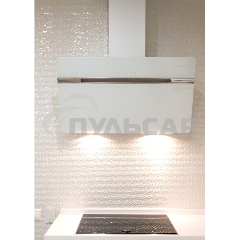 Вытяжка каминная JET AIR VIKI WH/A/90 / Декоративный дизайн, 90 см, 1200 куб.м., сенсорное управление, белая